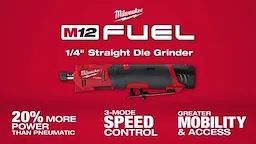 Milwaukee M12 FUEL 1_4 Straight Die Grinder