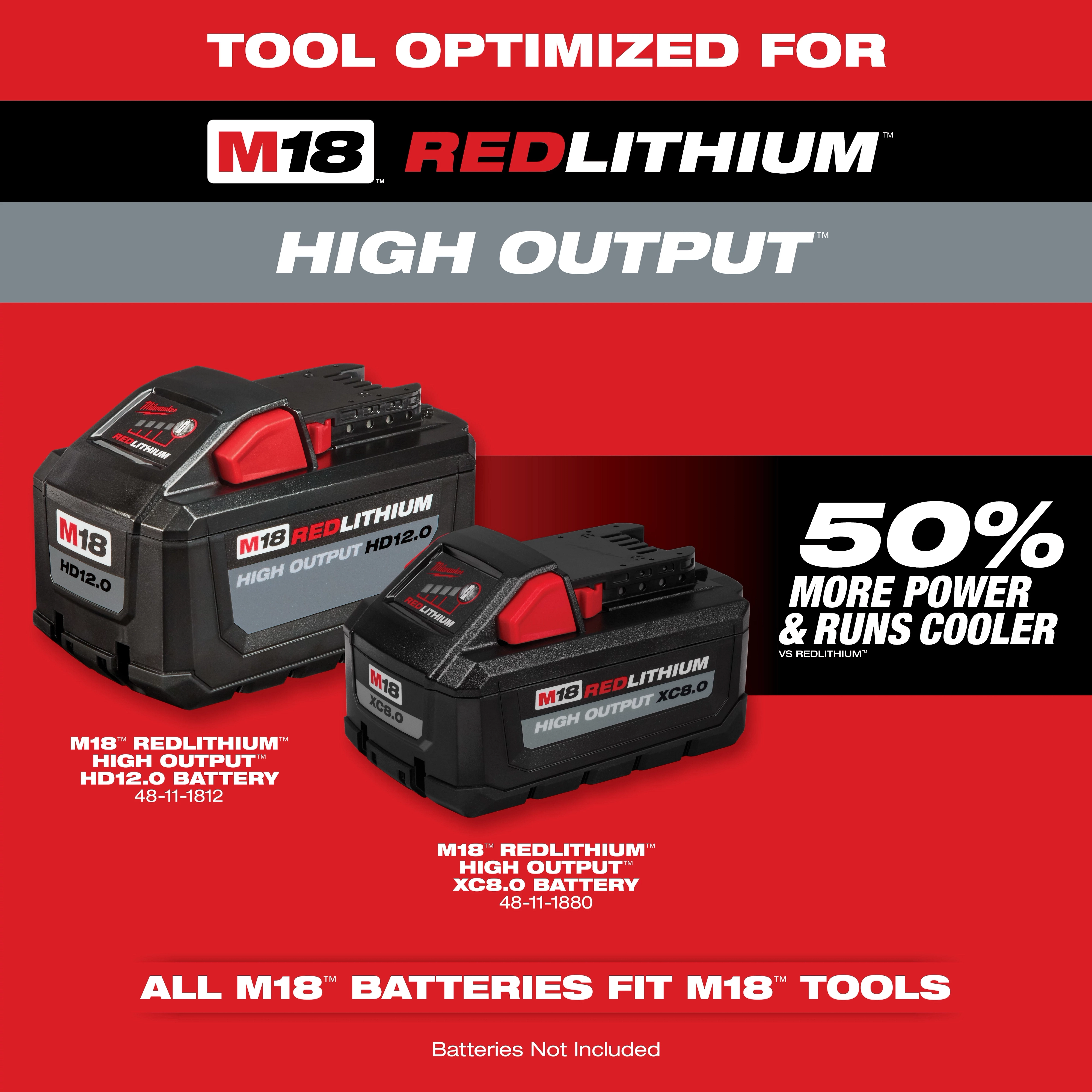 M18 Optimized Battery Graphic (Bare Tool Only)