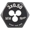 M3-0.50 mm 1-Inch Hex Die