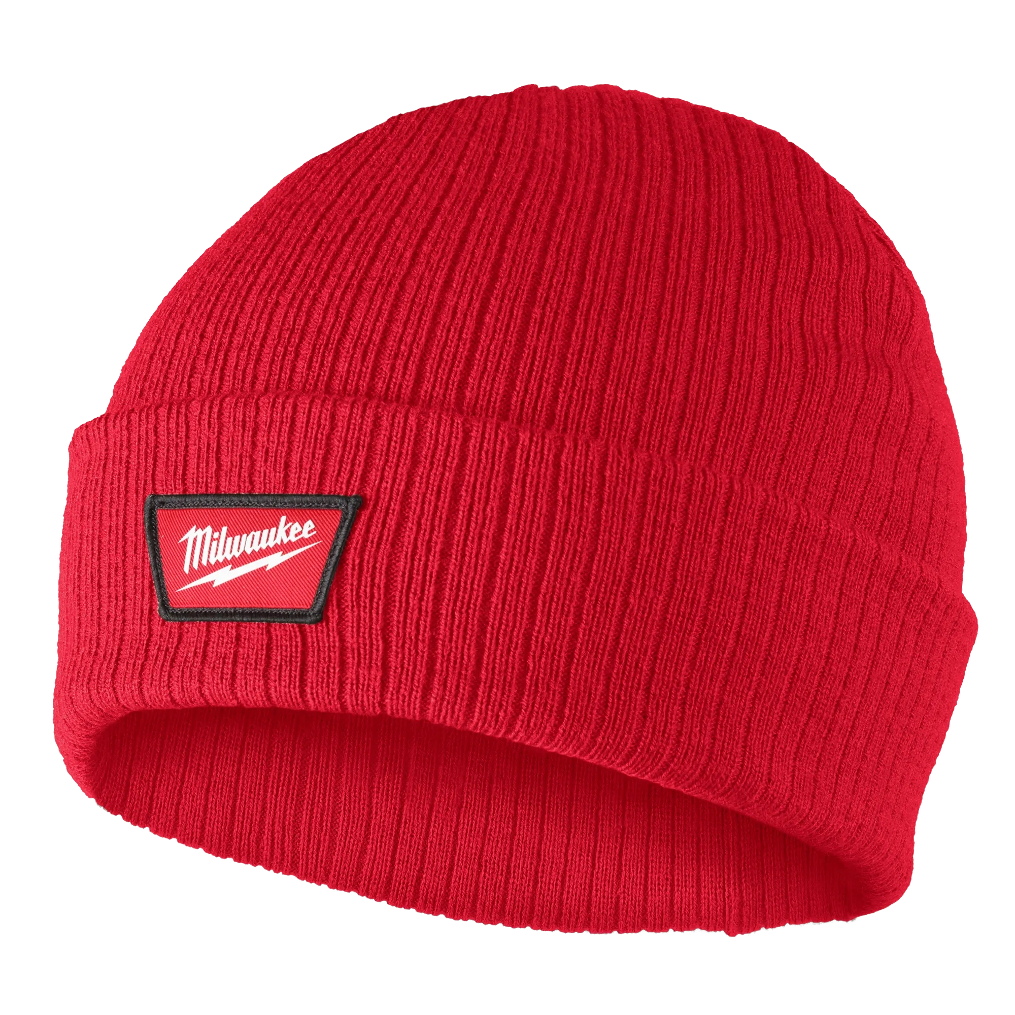 Image of the Milwaukee Rib-Knit Cuffed Beanie in red