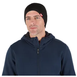 Image of a man wearing the Milwaukee Fleece-Lined Beanie in black