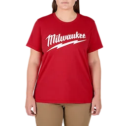 Women's GRIDIRON™ Logo Tee - Short Sleeve in Red