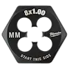 M8-1.00 mm 1-Inch Hex Threading Die