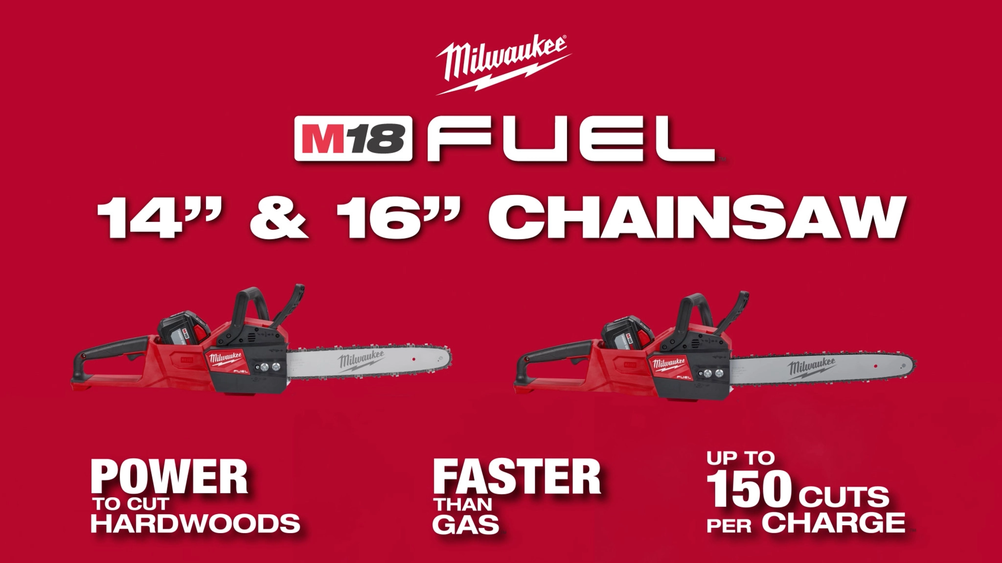 M18 FUEL™ 14 & 16 Chainsaws