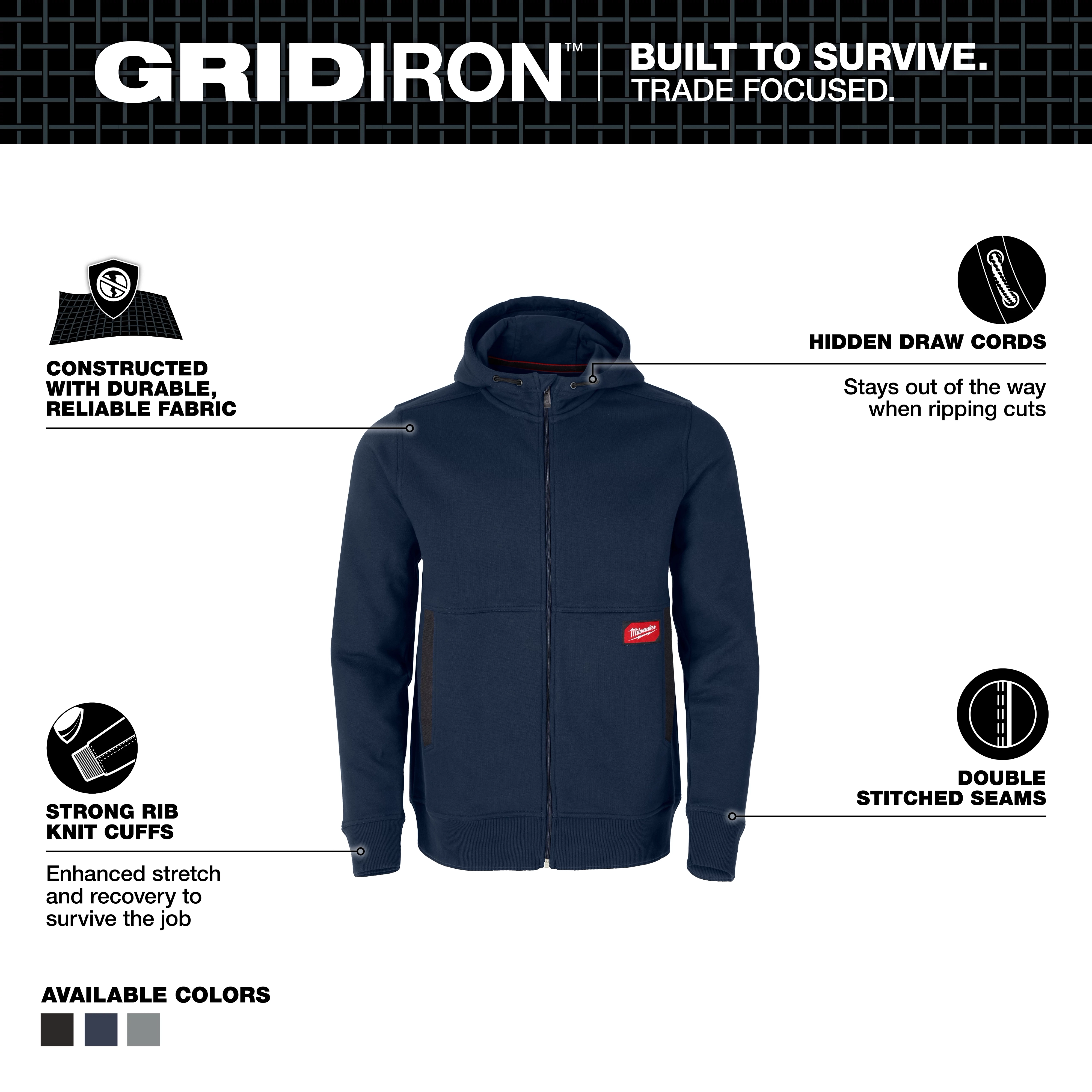 GRIDIRON™ Full-Zip Hoodie
