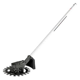 M18 FUEL QUIK-LOK Reciprocator Attachment with a long handle and circular cutting head on a plain background