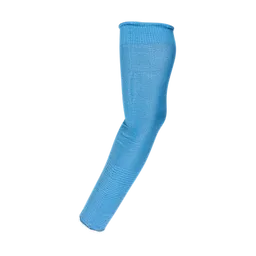 Cooling Cut Level 1 Protective Sleeves, shown in blue, provide lightweight and flexible arm protection.
