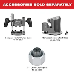 M18 FUEL™ Compact Router Accessories Available