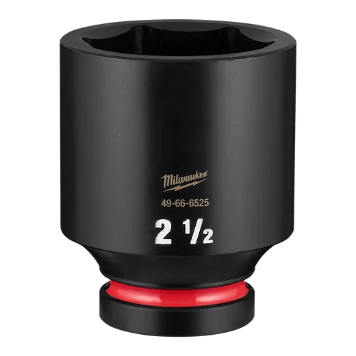 SHOCKWAVE Impact Duty 1" Drive 2-1/2" Deep 6 Point Socket standing upright on a plain background.