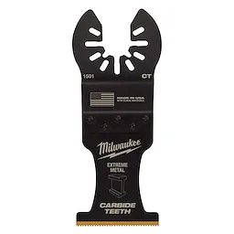 Milwaukee OMT Blades, 1-3/8" CARBIDE TEETH METAL BLD oscillating tool blade with carbide teeth edge