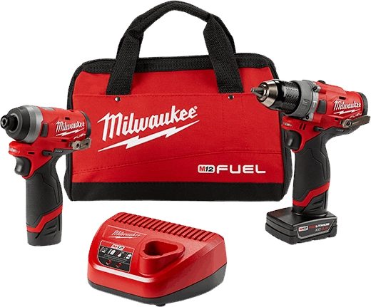 2598-22 - M12 FUEL™ 2-Tool Combo Kit- 1/2" Hammer Drill and 1/4" Hex Impact Driver