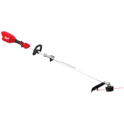 M18 QUIK-LOK Brushless 15” String Trimmer shown in full length with handle and cutting head visible.