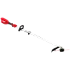 M18 QUIK-LOK Brushless 15” String Trimmer shown in full length with handle and cutting head visible.
