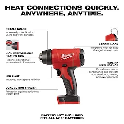 M18 Compact Heat Gun Walkaround Bare Tool