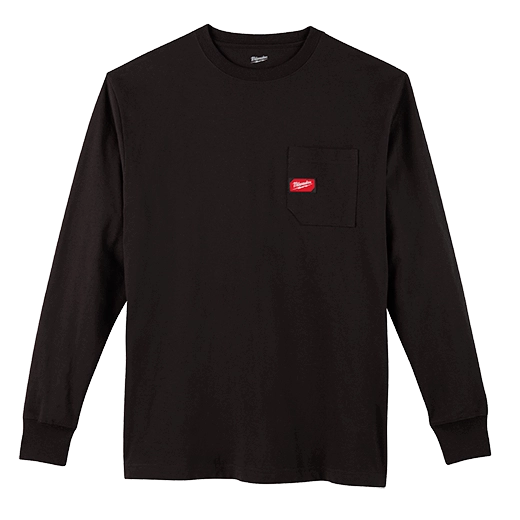 602B, 602BS, 602BM, 602BL, 602BXL, 602BXXL, 602B3XL - Long Sleeve Heavy Duty Pocket T-Shirt