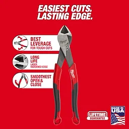 8" Diagonal Comfort Grip Cutting Pliers (USA)