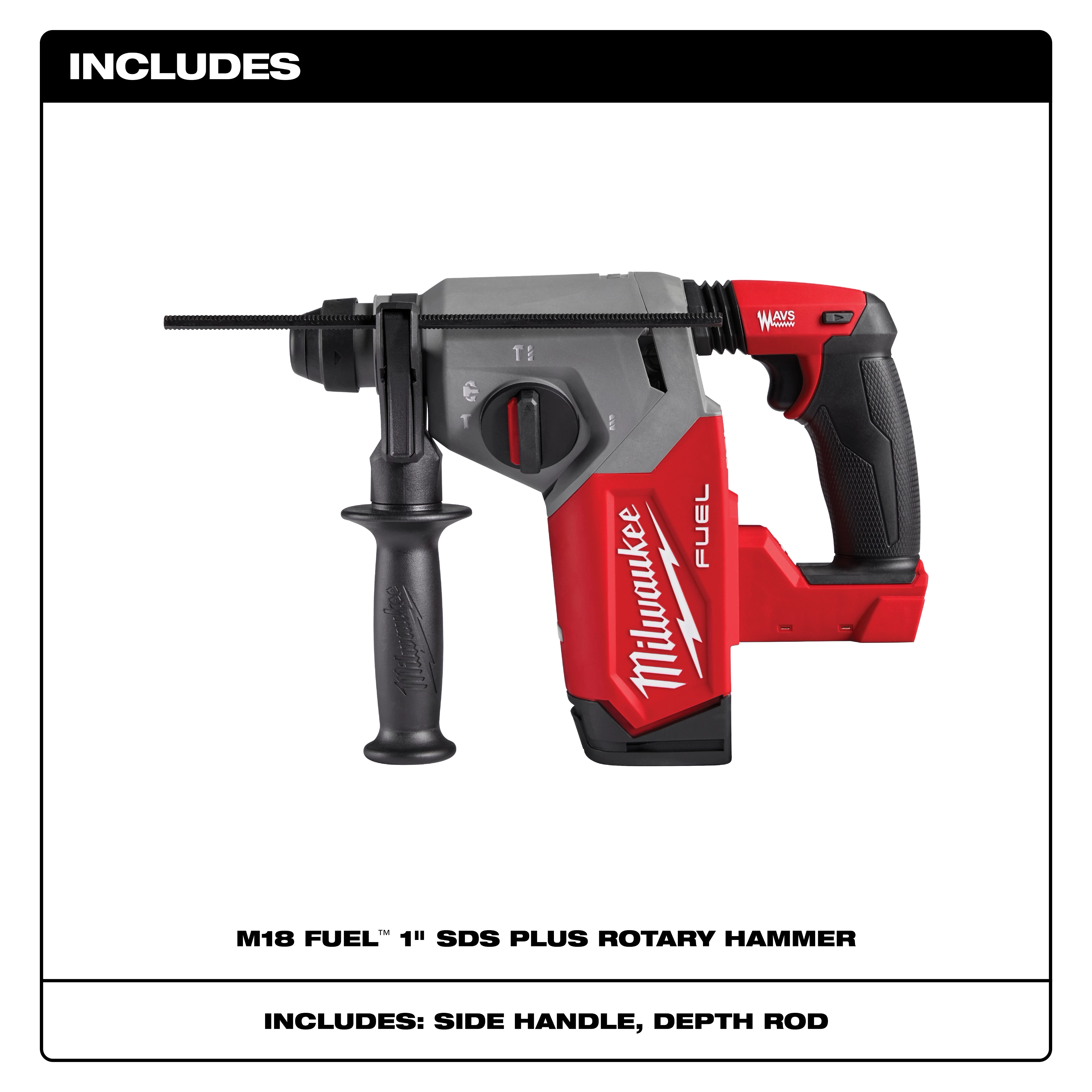 M18 FUEL 1" SDS Plus Rotary Hammer Includes