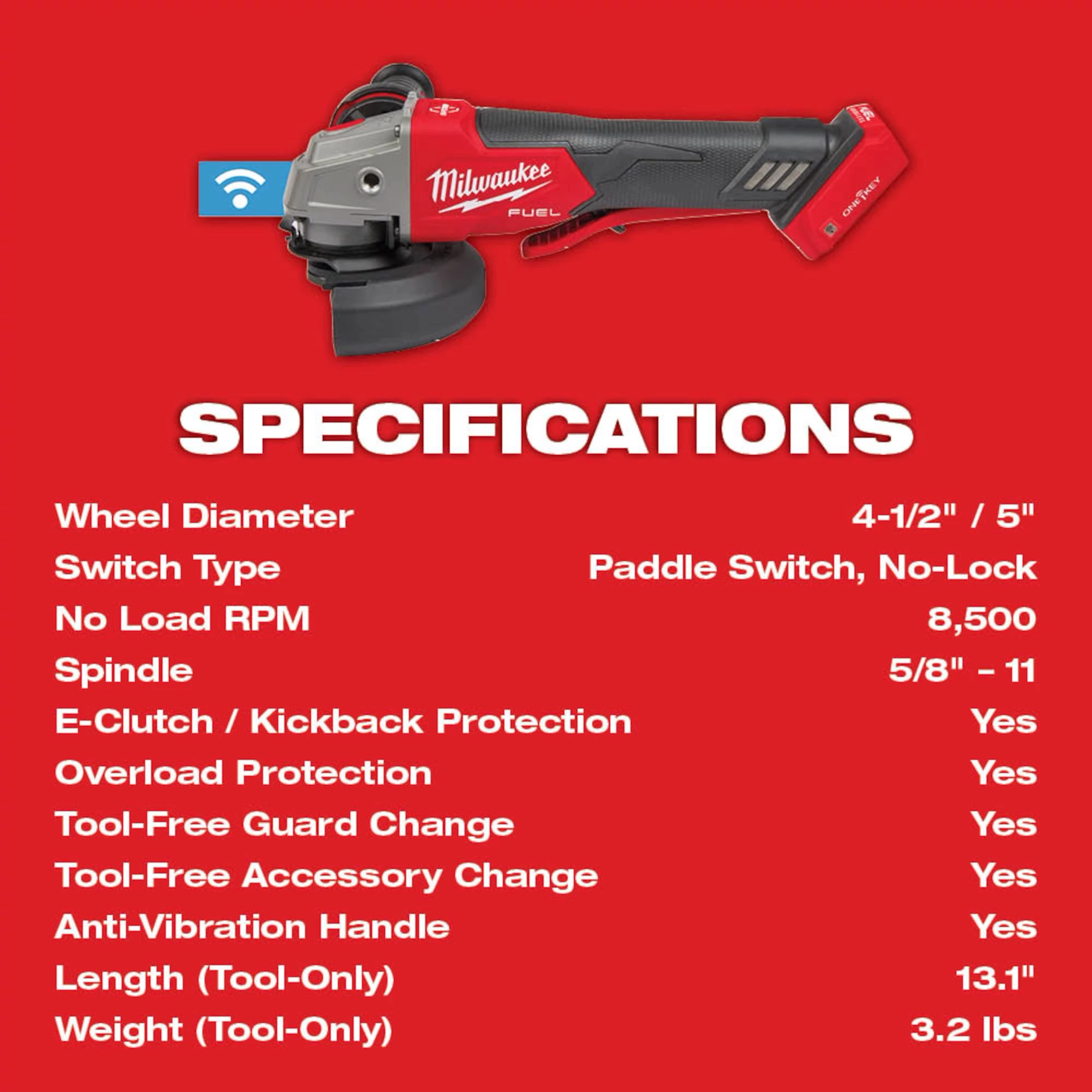 M18 FUEL™ Braking Grinder w/ ONE-KEY
