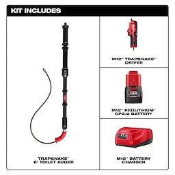 M12 TRAPSNAKE™ 6’ Toilet Auger