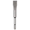 SDS Plus 5-1/2" Flat Chisel, a silver metal chisel designed for heavy-duty drilling and chiseling applications, features a flat tip.