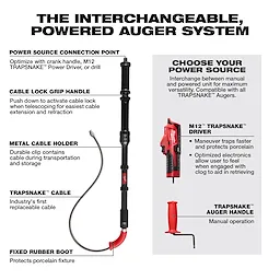 M12 TRAPSNAKE™ 6’ Toilet Auger