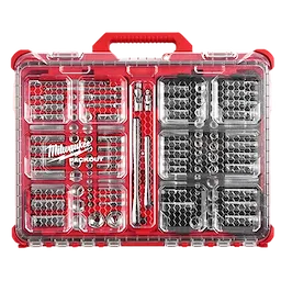 48-22-9486 - 1/4" & 3/8" METRIC & SAE RATCHET AND SOCKET SET WITH PACKOUT™ LOW-PROFILE COMPACT ORGANIZER