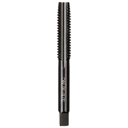 3/8"-16 NC Straight Flute Plug Tap with a cylindrical body and straight cutting edges, designed for creating internal threads.