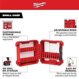 MILWAUKEE® Customizable Small Case for Impact Driver Accessories