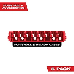 MILWAUKEE® Small & Medium Case Rows for Insert Bit Accessories 5PK