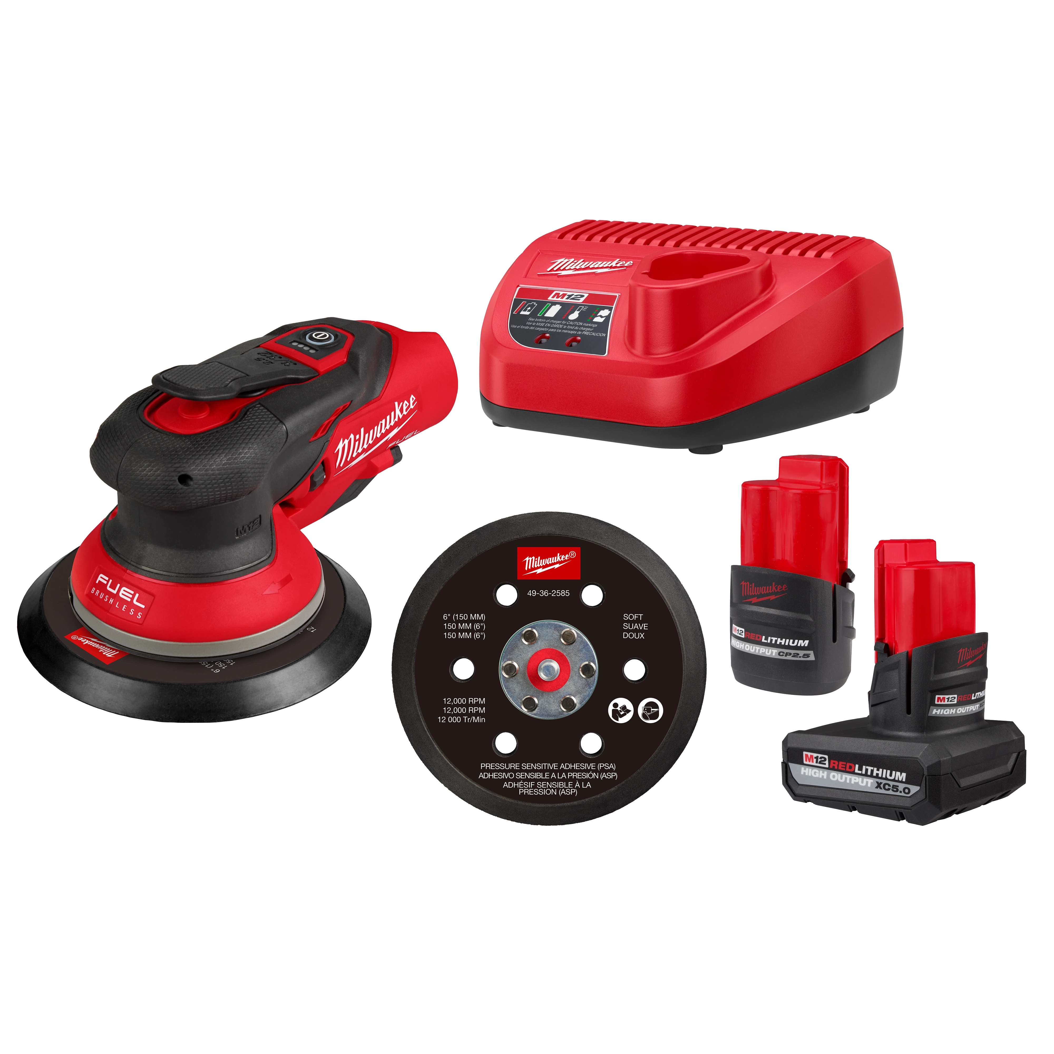 M12 FUEL™ 6" Random Orbital Sander Kit (3/32")