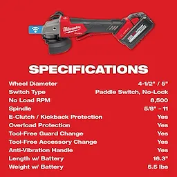 M18 FUEL™ Braking Grinder w/ ONE-KEY