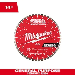 Milwaukee DIAMOND ULTRA™ Segmented Turbo General Purpose Diamond Blade