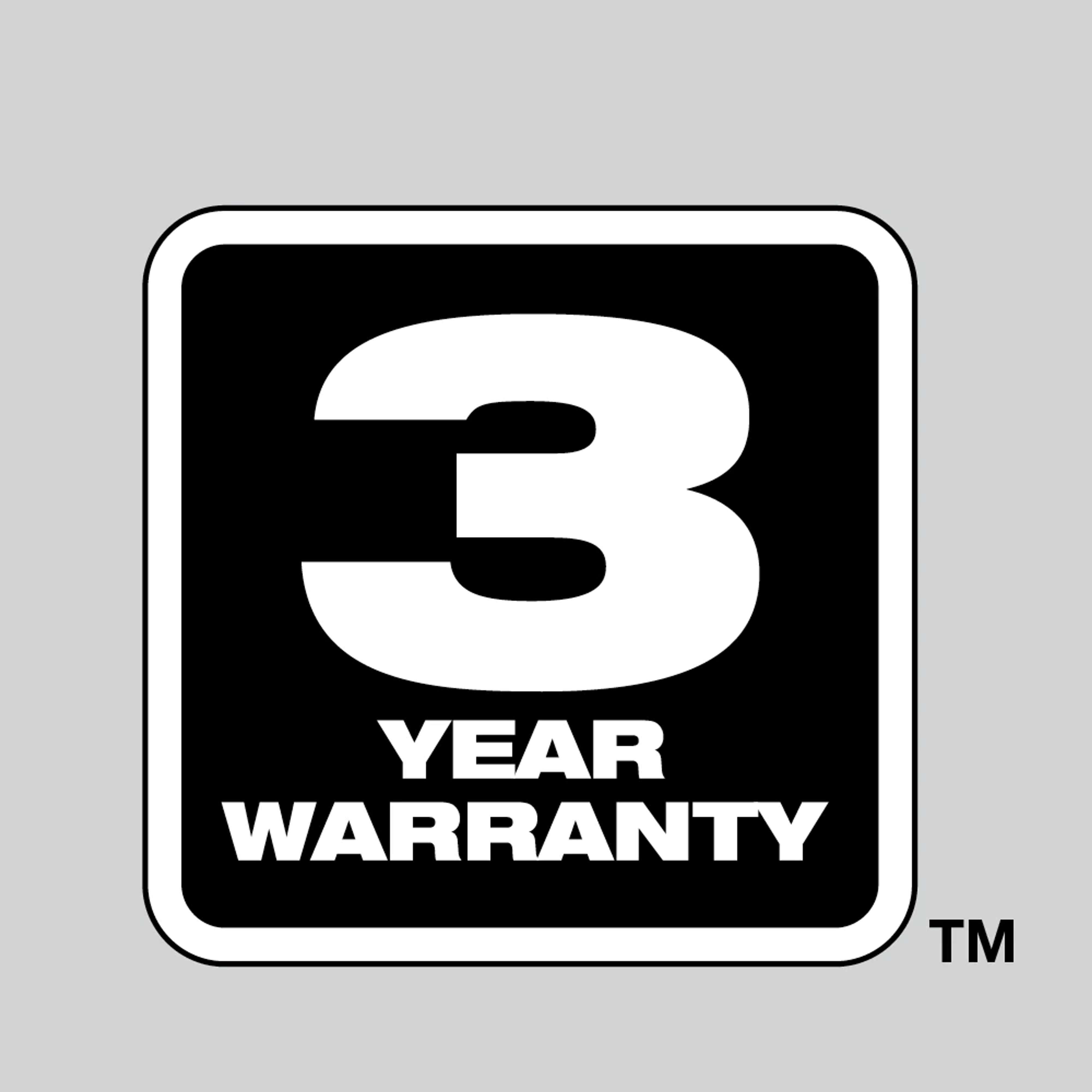 3 Year Warranty