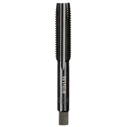 M12-1.50 20mm Straight Flute Plug Tap, a metal cutting tool with threaded cutting edges, used for creating internal threads.