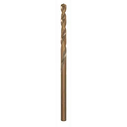 The RED HELIX™ Cobalt 9/64" Drill Bit features a twisted design and a metallic finish, ideal for drilling through tough materials. The bit has a cylindrical shaft and a sharp, pointed tip for precise drilling performance.