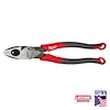 9" Lineman's Comfort Grip Pliers (USA) with black and red handles, displayed with "Lifetime Guarantee" and "Made in USA" labels.