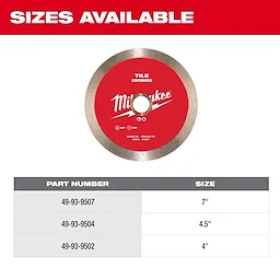 4.5" Standard Continuous Tile Diamond Blade