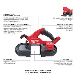 M18 FUEL Compact Band Saw Walkaround Bare Tool
