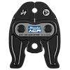 3/8" Streamline ACR Press Jaw for M12 Force Logic Press Tool in black with blue and white branding, showing safety icons.
