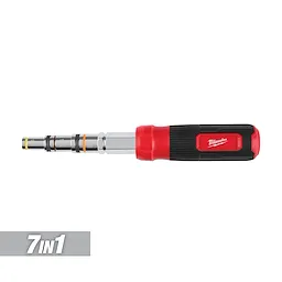 7-IN-1 Hollowcore Multi-Nut Driver, featuring seven sizes in one tool, with the handle marked with the manufacturer's logo.
