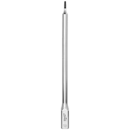 The image is of a 1/4" Drive T8 Long TORX Bit Socket. The socket is cylindrical with a metallic finish and features a TORX bit at one end, and the drive end at the other. The bottom section is branded with "T8" engraving.