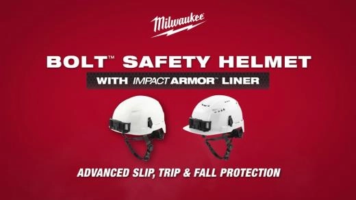 BOLT Safety Helmet with IMPACT ARMOR Liner