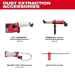 M18™ Brushless 1” SDS Plus D-Handle Rotary Hammer Dust Extraction Accessories