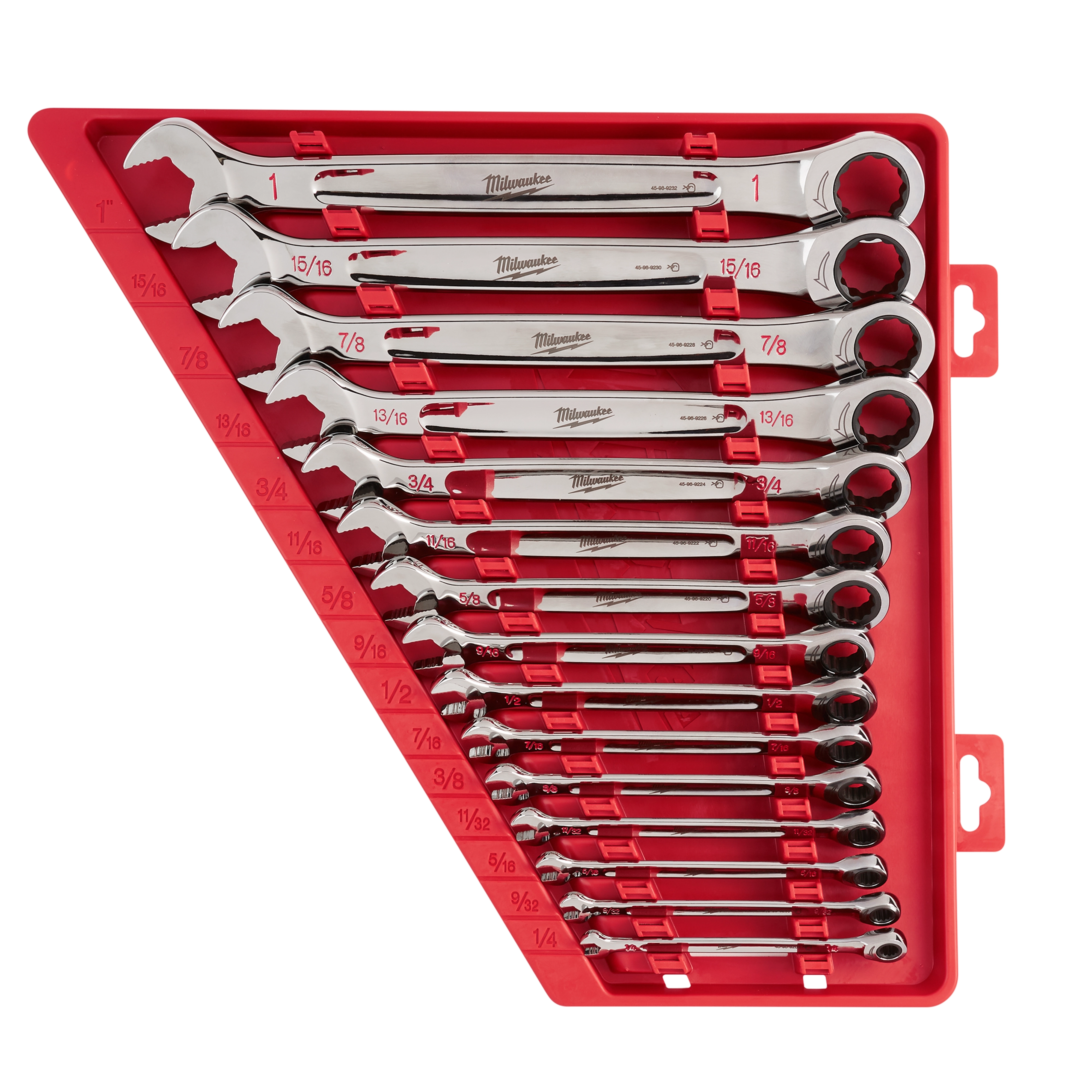 15 pc. SAE Ratcheting Combination Wrench Set