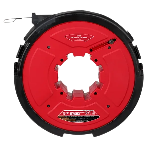 M18 FUEL™ ANGLER™ 240' x 1/8" Steel Pulling Fish Tape Drum