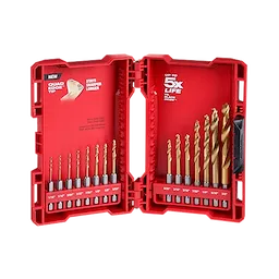 48-89-4630 - Shockwave Red Helix TiN 15pc Drill Bit Set